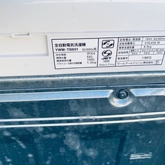 🌸YAMADA 洗濯機  YWM-T60H1の画像