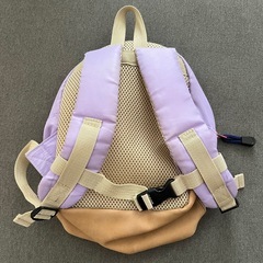 紫色 水玉模様リュックサック 子供 ベビー キッズ ブランシェス 女の子 保育園の画像