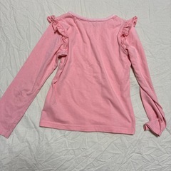 S.K.C. 130サイズ　ピンク　トップス　肩ヒラヒラの画像