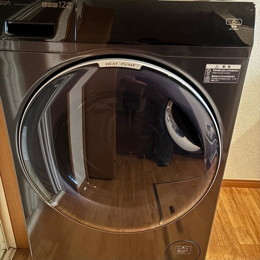 ドラム式洗濯乾燥機 AQW-DX12P-L、ランドリーラック