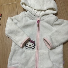 ハローキティ　甚兵ともこもこパーカージャケット80の画像