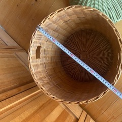 子供部屋　収納　木のラタン　北欧　おもちゃ箱　ペット　お菓子　ランドリーの画像