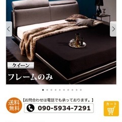 2/17まで/ほぼ新品/購入価格12万越え【お取引可能日時2/15まで】リクライニング機能付きローベッド【Neptuno】ネプトゥーノ ベッドフレームのみ クイーン(Q×1）  の画像