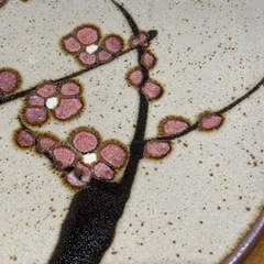 大きな皿　梅花の画像