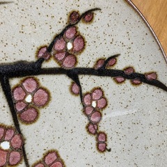 大きな皿　梅花の画像