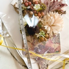 ドライフラワースワッグ✿:*カッティングボードデザインペーパーの画像