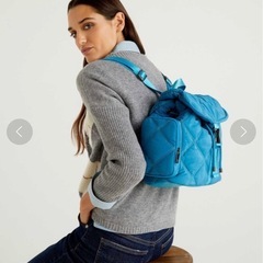 ベネトン　キルティングミニリュックサック・ナップサックの画像