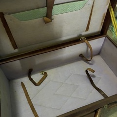 昭和レトロ　革製トランク　の画像