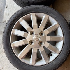 スズキワゴンR RRMH21S MH22系 純正アルミホイール タイヤセットの画像