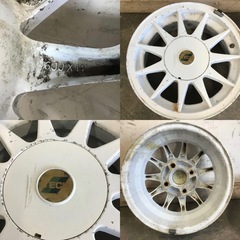A-111〇□岐阜発　TECH / アルミホイール/ ２個セット/ 4けつ/６JJ×14/PCD 114.3/オフセット20/傷と汚れ有り/中古品/R4.12/2□.の画像