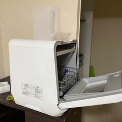 【美品/数回使用】Siroca 食洗機 SS-MA251 シルバー (オートオープン機能付)の画像