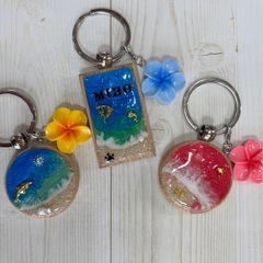 UVレジン体験　キーホルダー制作