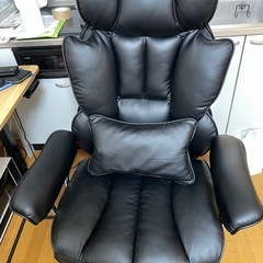 【美品】デクスチェア 椅子 黒 リクライニングの画像