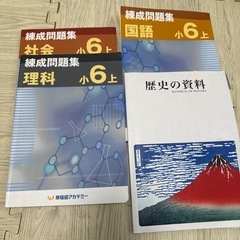四谷大塚四科のまとめ、練問、ワセアカ夏期講習　6年の画像