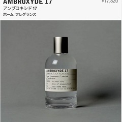 ルラボ AMBROXYDE 17 フレグランス 100mlの画像