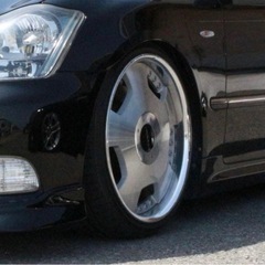 【希少サイズ】深リムWORKユーロライン中古19インチ　5H-114.3タイヤ付の画像