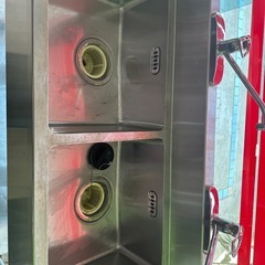 業務用 ステンレス 2槽シンク 流し台 幅120奥行60×高さ83cm 厨房用の画像