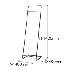 山崎実業 tower タワーコートハンガー KD ハンガー　ラック　ブラック　収納の画像