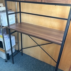 木目調×アイアンフレーム 食器棚 キッチンボード の画像