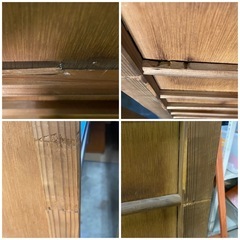 古い木製引き戸　建具　板戸　鎧戸　中古品　1枚2,200円　在庫2枚の画像