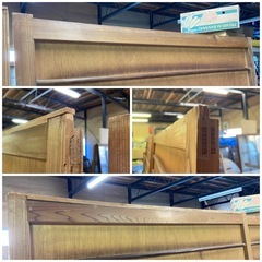 古い木製引き戸　建具　板戸　鎧戸　中古品　1枚2,200円　在庫2枚の画像