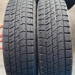 【中古】145/80R13 VRX2 BRIDGESTONE アルミホイール付き13インチ冬タイヤスタッドレス軽四軽トラの画像