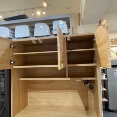 配達可【食器棚】【ニトリ】クリーニング済み【管理番号0213】 野の画像