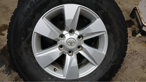 プラド外し　265/65R17 ヨコハマIG GO75 19年製　スタッドレスホイール付き4本セット