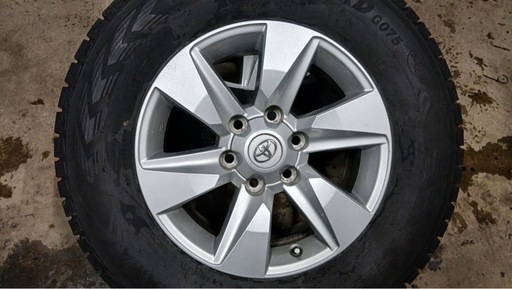 プラド外し　265/65R17 ヨコハマIG GO75 19年製　スタッドレスホイール付き4本セット
