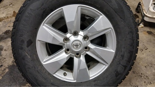 プラド外し　265/65R17 ヨコハマIG GO75 19年製　スタッドレスホイール付き4本セット