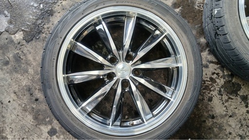 レオニス！！セレナ外し215/45R18 18インチホイール4本セット 