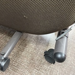 折りたたみベッド シングルサイズ キャスター付き　ブラウンの画像