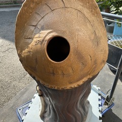 11216😸 たぬき 置物 陶器製 狸の画像