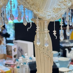 B8026【クレイブ】ドレッシーランプ テーブルランプ レトロの画像