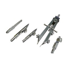 【プロ仕様・一式セット】製図器セット 独式 11品 ウルマ計器 JIS1級定規の画像