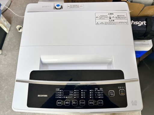 アイリスオーヤマ 全自動洗濯機 IAW-T602E（6.0kg／2021年製）?