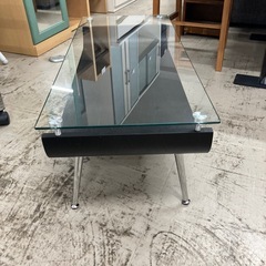 W2602-0541 ガラス天板　センターテーブル　キズ汚れ有りの画像