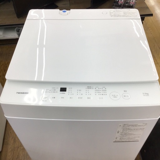 #B-31【ご来店頂ける方限定】TWINBIRDの5、5Kg洗濯機です