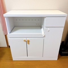 食器棚 ロータイプ キッチン収納 ボード カウンター レンジ台の画像