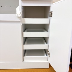 食器棚 ロータイプ キッチン収納 ボード カウンター レンジ台の画像