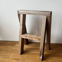 【古材】ヴィンテージ　花台　スツール　ハンドメイド　ガーデニングの画像