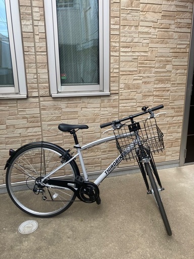 [使用浅 美品]Third Bikes サードバイクス カゴ付き クロスバイク 電動ライト