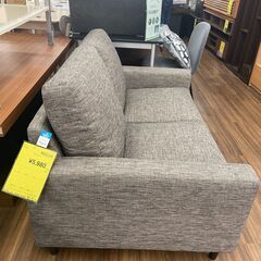 【JG守口：ジモティ割引】ソファー　グレー　幅130cm 奥行75cm 高さ80cmの画像