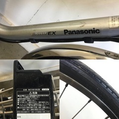 A-424△ y 岐阜発/パナソニック/ 電動アシスト自転車/26インチ/3段変速/バッテリー6.6Ah/充電器なし/走行確認/現状品/管16s/ R8.2/12 △の画像