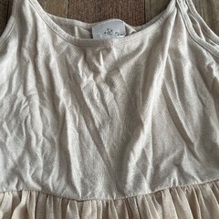 【anana】アナナ　キャミソールひざ丈ワンピース クリーム色の画像