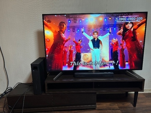 SONY 55型　テレビ　4K テレビ台セット