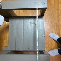 手作り木製椅子の画像