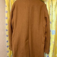 メンズ キャメル チェスターコート の画像