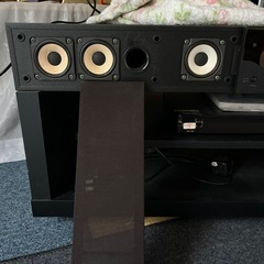 アンプ、スピーカー付きテレビ台の画像