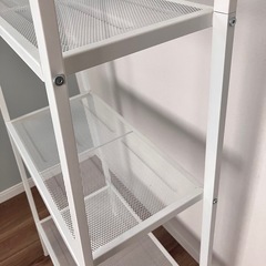 【美品】IKEA オープンラック　シェルフ　白　棚の画像